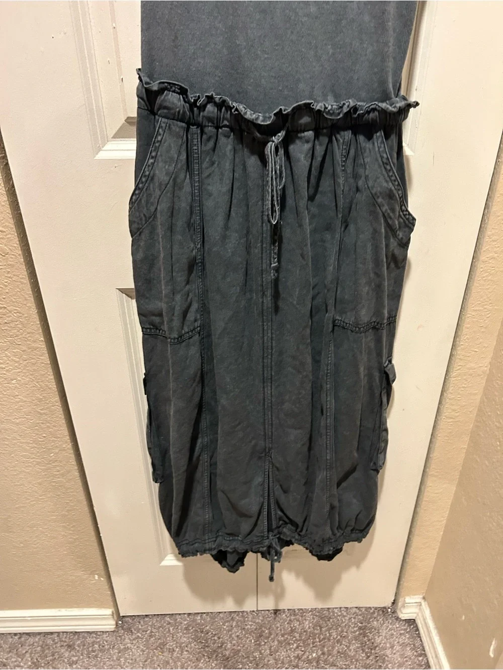 Anthropologie Daily Practice High-Neck Tank Twofer Midi Dress , size S